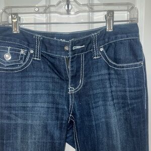 Slim Fit Dark Wash Women’s Jeans - Blue